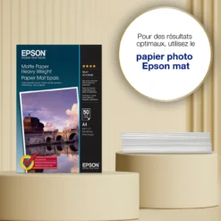 Papier<Epson A4 Matte Paper 167gsm, 50 sheets