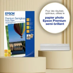 Papier<Epson A4 Premium Semigloss Photo Paper 251gsm, 20 sheets