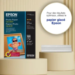 Papier<Epson Glossy Photo Paper (100 x 150mm), 200gsm, 100 sheets