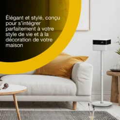 Projecteurs<Epson  Lifestudio Flex EF-71 blanc diamant, Projecteur portatif smart, Sound by Bose, Google TV, HD intégrale, Pied réglable, Usage intérieur/extérieur, Garantie 5 ans*