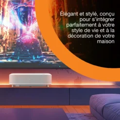 Projecteurs|Dernières Offres<Epson  Lifestudio Grand EH-LS670W diamant blanc, Projecteur laser intelligent à ultracourte focale, 4K PRO UHD, Sound by Bose, Google TV, taille d’image jusqu’à 120 pouces (305 cm), garantie de cinq ans*