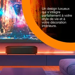 Projecteurs|Dernières Offres<Epson Lifestudio Grand Plus EH-LS970B, noir métallique, projecteur laser intelligent à ultracourte focale, résolution home cinéma 4K, Sound by Bose, Google TV