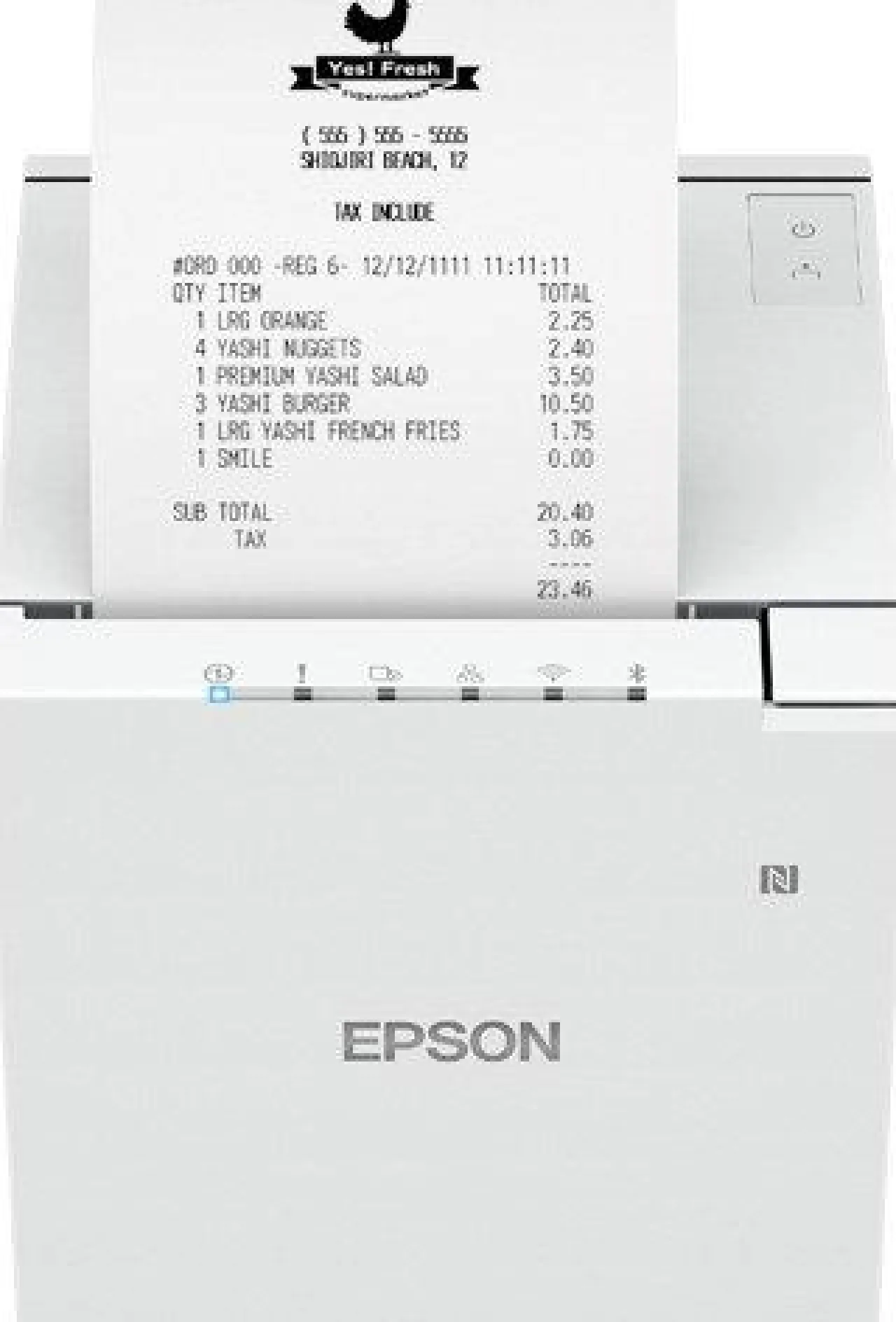 Imprimantes|Imprimantes Pour Points De Vente<Epson TM-m30III (151): Wi-Fi + Bluetooth Model, White, EU