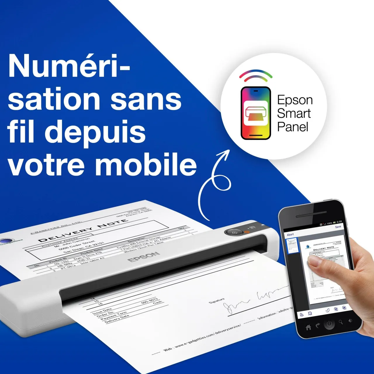 Scanners|Dernières Offres<Epson WorkForce DS-80W