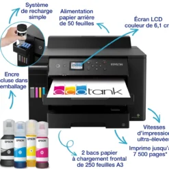 Imprimantes<Epson Imprimante A3+ EcoTank ET-16150 avec réservoirs d’encre et Wi-Fi