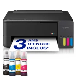 Imprimantes<Epson Imprimante A4 Wi-Fi et AirPrint EcoTank ET-1910 équipée de réservoirs d’encre, avec jusqu’à 3 ans d’encre inclus