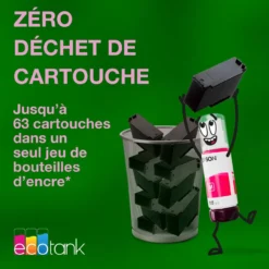 Imprimantes<Epson Imprimante A4 Wi-Fi et AirPrint EcoTank ET-1910 équipée de réservoirs d’encre, avec jusqu’à 3 ans d’encre inclus