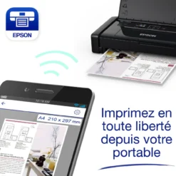 Imprimantes<Epson Imprimante Jet d’Encre A4 portable monofonction WorkForce WF-110W