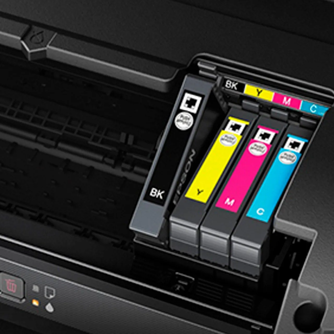 Imprimantes<Epson Imprimante Jet d’Encre A4 WorkForce WF-2110W avec connexion Wi-Fi et Ethernet
