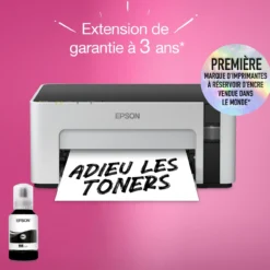 Imprimantes<Epson Imprimante monochrome A4 EcoTank ET-M1120 avec réservoir d’encre et Wi-Fi