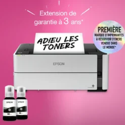 Imprimantes<Epson Imprimante monochrome A4 EcoTank ET-M1170 avec réservoir d’encre et Wi-Fi