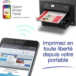 Imprimantes<Epson Imprimante monofonction Jet d’Encre A3+ WorkForce WF-7310DTW avec impression recto verso