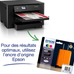Imprimantes<Epson Imprimante monofonction Jet d’Encre A3+ WorkForce WF-7310DTW avec impression recto verso