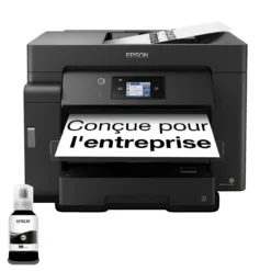 Imprimantes<Epson Imprimante multifonction A3 EcoTank monochrome ET-M16600 avec Wi-Fi, réservoir d’encre, scanner et copie