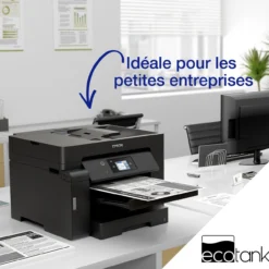 Imprimantes<Epson Imprimante multifonction A3 EcoTank monochrome ET-M16600 avec Wi-Fi, réservoir d’encre, scanner et copie