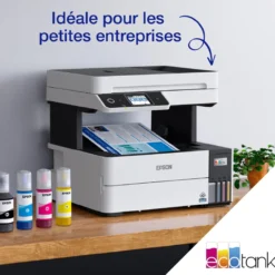 Imprimantes<Epson Imprimante multifonction A4 EcoTank ET-5170 avec Wi-Fi, réservoirs d’encre et fax