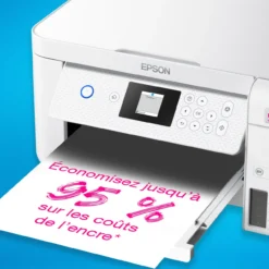 Imprimantes<Epson Imprimante multifonction A4 Wi-Fi EcoTank ET-2856 équipée de réservoirs d’encre, avec jusqu’à 3 ans d’encre inclus