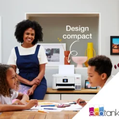 Imprimantes<Epson Imprimante multifonction A4 Wi-Fi EcoTank ET-2856 équipée de réservoirs d’encre, avec jusqu’à 3 ans d’encre inclus
