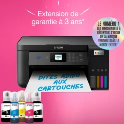Imprimantes<Epson Imprimante multifonction A4 Wi-Fi EcoTank ET-2851 équipée de réservoirs d’encre, avec jusqu’à 3 ans d’encre inclus