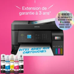Imprimantes<Epson Imprimante multifonction A4 Wi-Fi EcoTank ET-4810 équipée de réservoirs d’encre, avec jusqu’à 3 ans d’encre inclus