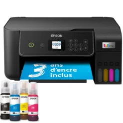 Imprimantes<Epson Imprimante multifonction A4 Wi-Fi EcoTank ET-2871 équipée de réservoirs d’encre, avec jusqu’à 3 ans d’encre inclus
