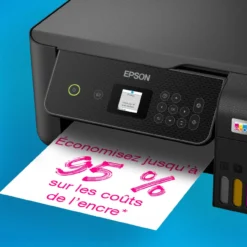 Imprimantes<Epson Imprimante multifonction A4 Wi-Fi EcoTank ET-2871 équipée de réservoirs d’encre, avec jusqu’à 3 ans d’encre inclus