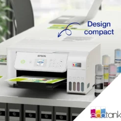 Imprimantes<Epson Imprimante multifonction A4 Wi-Fi EcoTank ET-2876 équipée de réservoirs d’encre, avec jusqu’à 3 ans d’encre inclus
