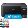 Imprimantes<Epson Imprimante multifonction A4 Wi-Fi EcoTank ET-2861 équipée de réservoirs d’encre, avec jusqu’à 3 ans d’encre inclus