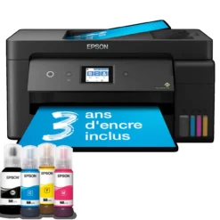 Imprimantes<Epson Imprimante multifonction A3+ Wi-Fi EcoTank ET-15000 équipée de réservoirs d’encre, avec jusqu’à 3 ans d’encre inclus