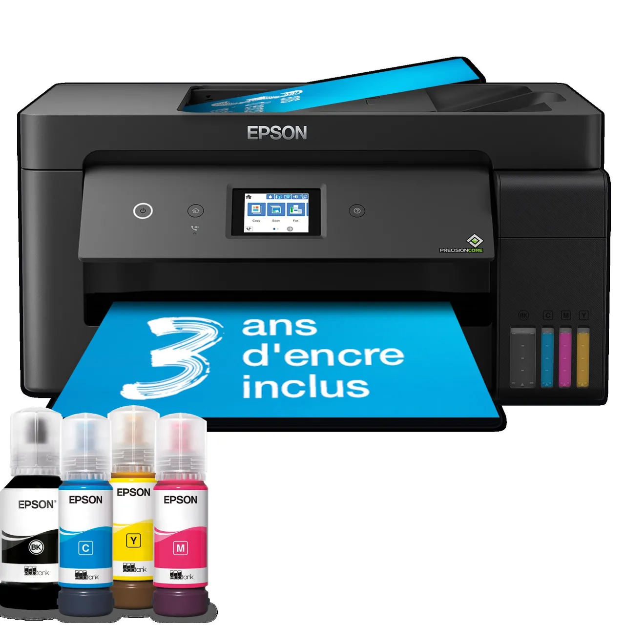Imprimantes<Epson Imprimante multifonction A3+ Wi-Fi EcoTank ET-15000 équipée de réservoirs d’encre, avec jusqu’à 3 ans d’encre inclus