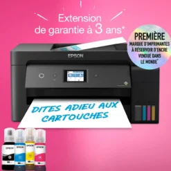 Imprimantes<Epson Imprimante multifonction A3+ Wi-Fi EcoTank ET-15000 équipée de réservoirs d’encre, avec jusqu’à 3 ans d’encre inclus