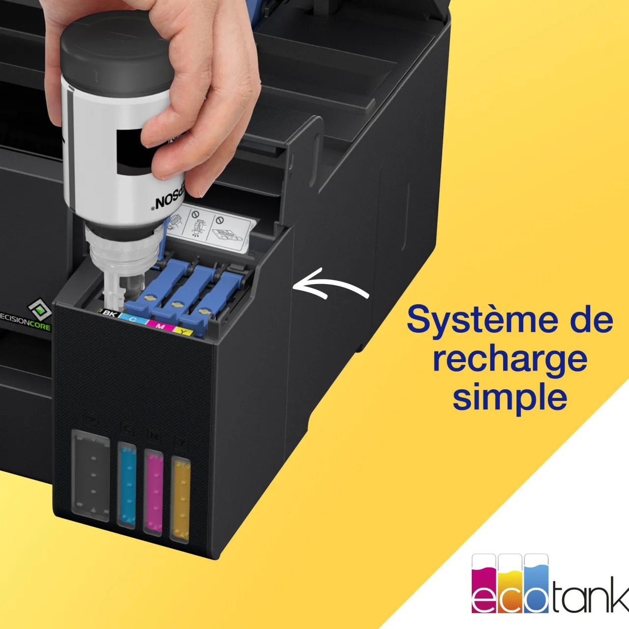 Imprimantes<Epson Imprimante multifonction A3+ Wi-Fi EcoTank ET-15000 équipée de réservoirs d’encre, avec jusqu’à 3 ans d’encre inclus