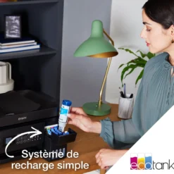 Imprimantes<Epson Imprimante multifonction A4 Wi-Fi EcoTank ET-4800 équipée de réservoirs d’encre, avec jusqu’à 3 ans d’encre inclus