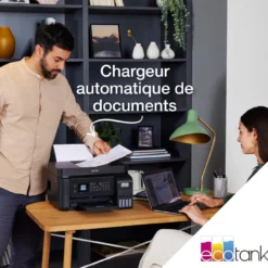 Imprimantes<Epson Imprimante multifonction A4 Wi-Fi EcoTank ET-4800 équipée de réservoirs d’encre, avec jusqu’à 3 ans d’encre inclus