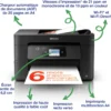 Imprimantes<Epson Imprimante multifonction Jet d’Encre A4 WorkForce Pro WF-3825DWF