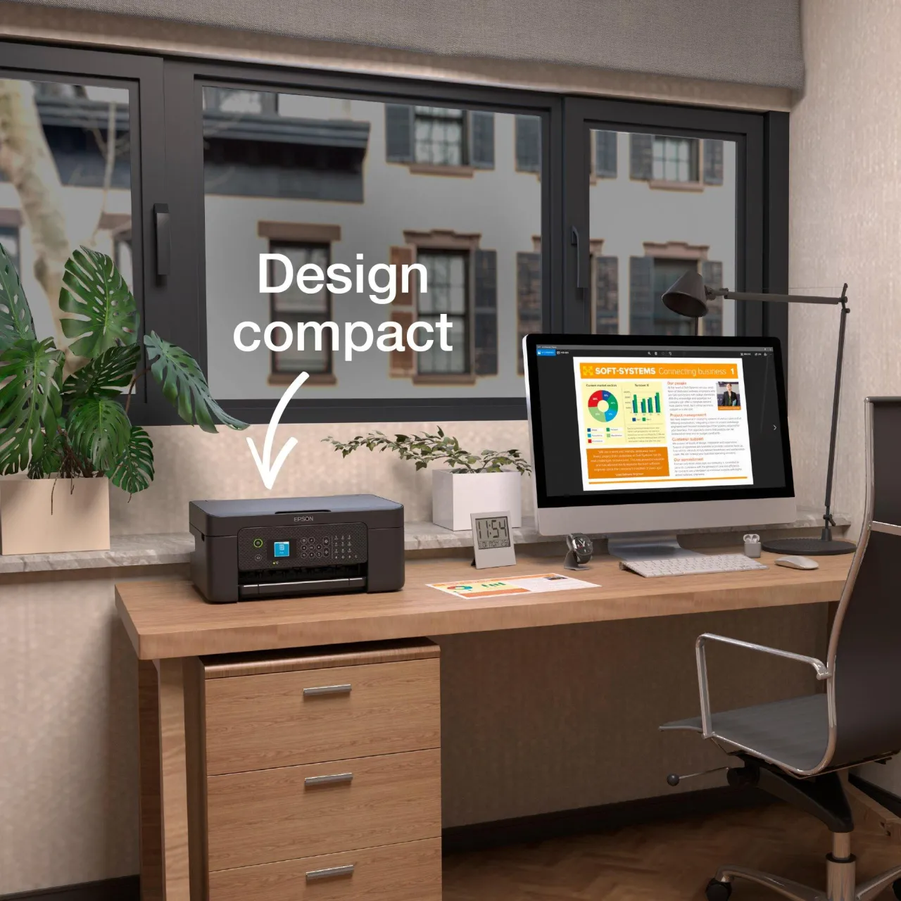 Imprimantes<Epson Imprimante multifonction Jet d’Encre A4 WorkForce WF-2910DWF