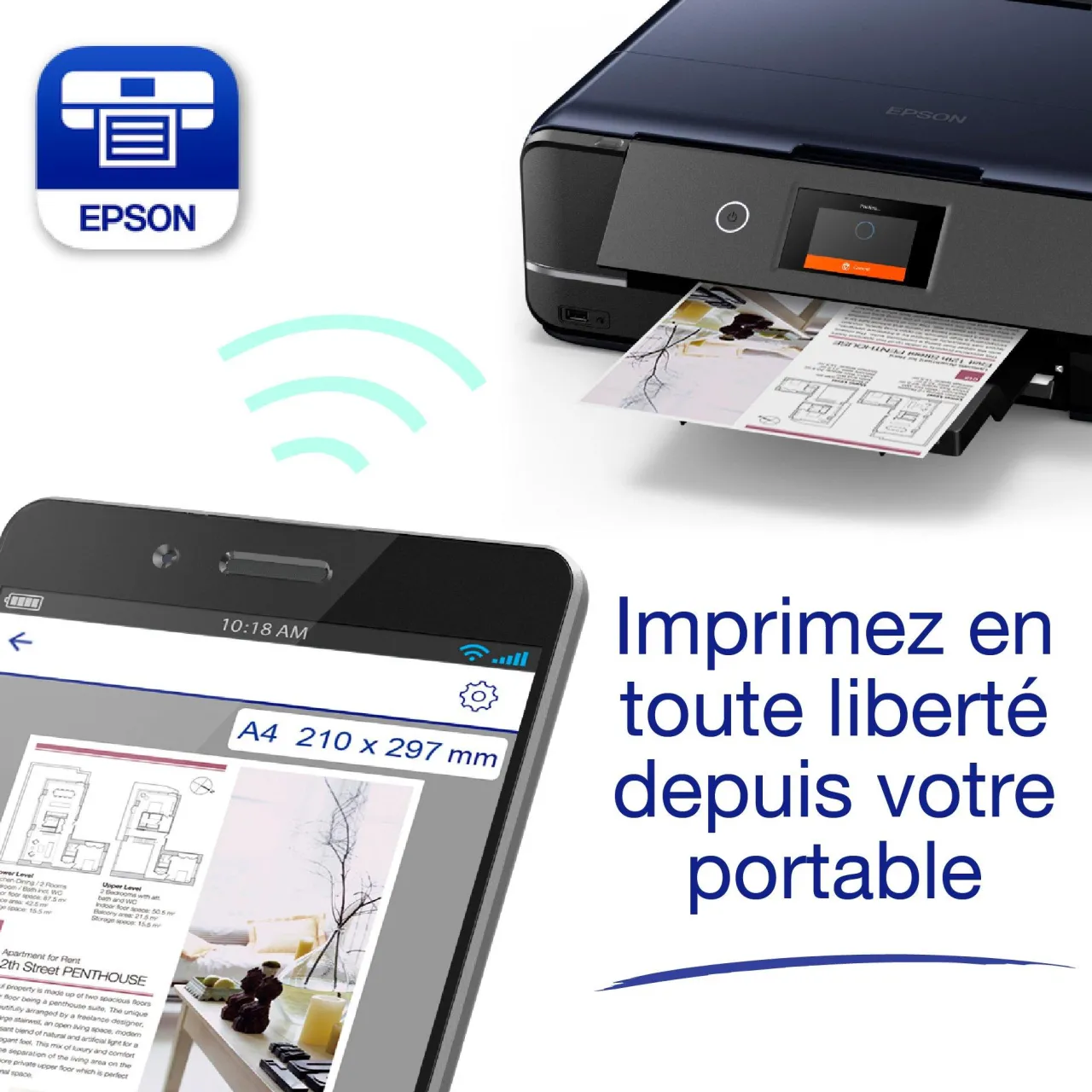 Imprimantes<Epson Imprimante multifonction Jet d’Encre photo A3 Expression XP-970