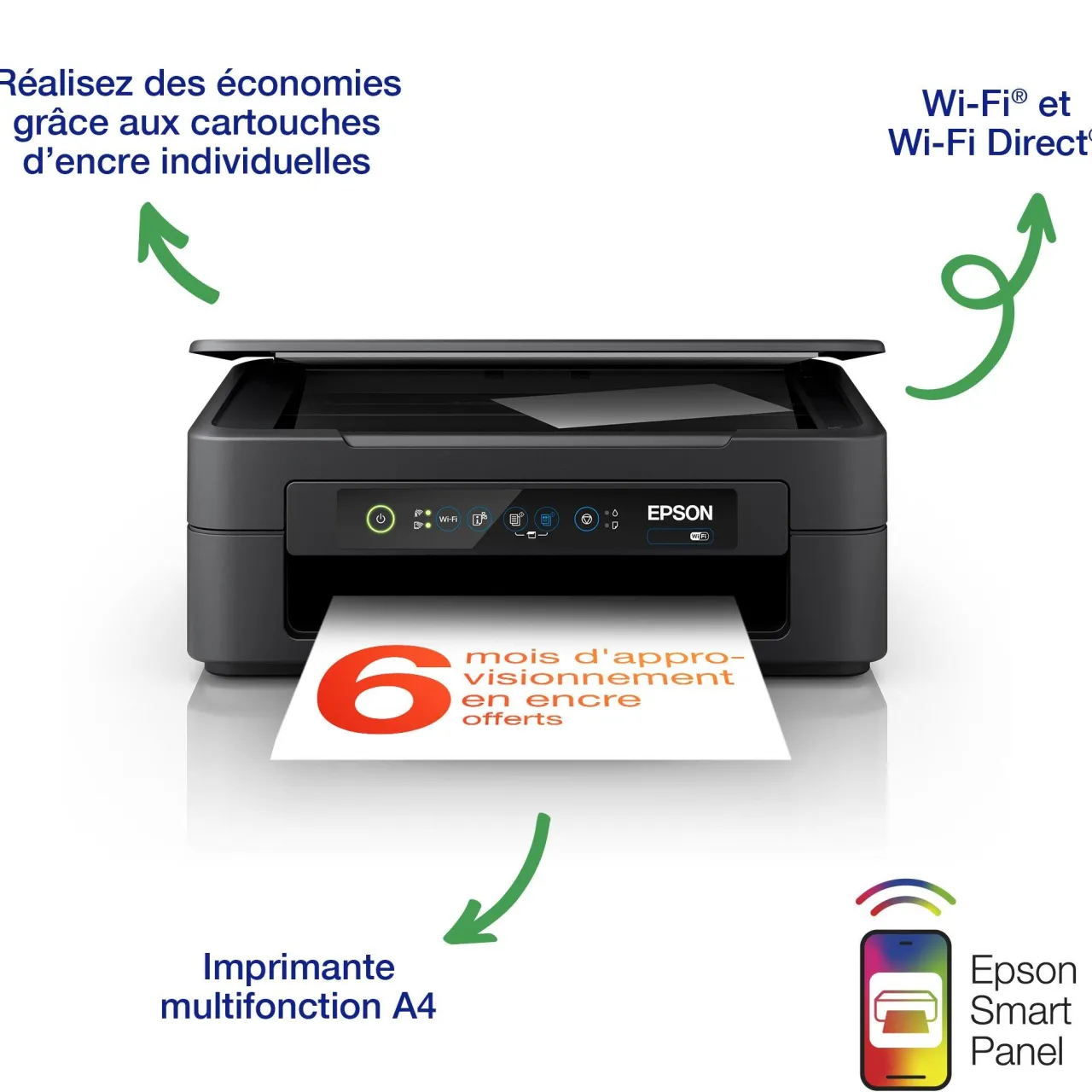 Imprimantes<Epson Imprimante multifonction Jet d’Encre A4 Expression XP-2205