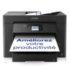 Imprimantes<Epson Imprimante multifonction Jet d’Encre A3 WorkForce WF-7830DTWF et 3 mois d’approvisionnement en encre offerts avec l’abonnement ReadyPrint*