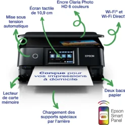 Imprimantes<Epson Imprimante multifonction Jet d’Encre photo A4 Expression XP‑8700