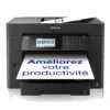 Imprimantes<Epson Imprimante multifonction Jet d’Encre A3+ WorkForce WF-7840DTWF et 3 mois d’approvisionnement en encre offerts avec l’abonnement ReadyPrint*