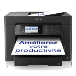 Imprimantes<Epson Imprimante multifonction Jet d’Encre A3+ WorkForce WF-7840DTWF et 3 mois d’approvisionnement en encre offerts avec l’abonnement ReadyPrint*