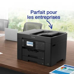 Imprimantes<Epson Imprimante multifonction Jet d’Encre A3+ WorkForce WF-7840DTWF et 3 mois d’approvisionnement en encre offerts avec l’abonnement ReadyPrint*