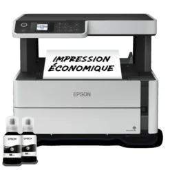 Imprimantes<Epson Imprimante multifonction monochrome A4 EcoTank ET-M2170 avec réservoir d’encre et Wi-Fi