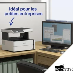 Imprimantes<Epson Imprimante multifonction monochrome A4 EcoTank ET-M2170 avec réservoir d’encre et Wi-Fi