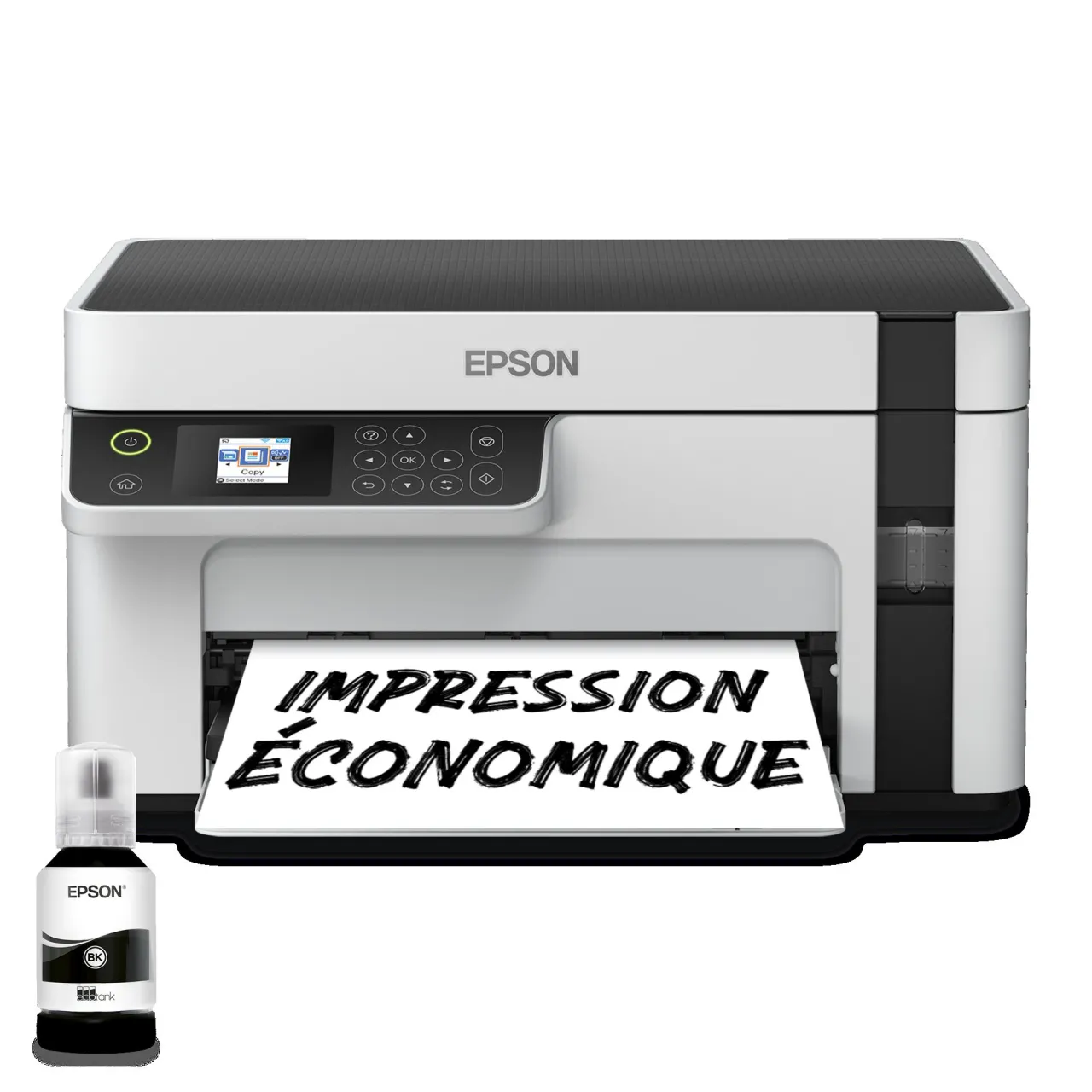 Imprimantes<Epson Imprimante multifonction monochrome A4 EcoTank ET-M2120 avec réservoir d’encre et Wi-Fi