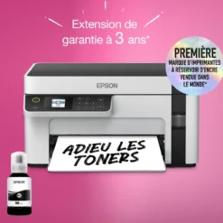 Imprimantes<Epson Imprimante multifonction monochrome A4 EcoTank ET-M2120 avec réservoir d’encre et Wi-Fi