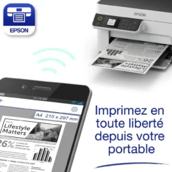 Imprimantes<Epson Imprimante multifonction monochrome A4 EcoTank ET-M2120 avec réservoir d’encre et Wi-Fi