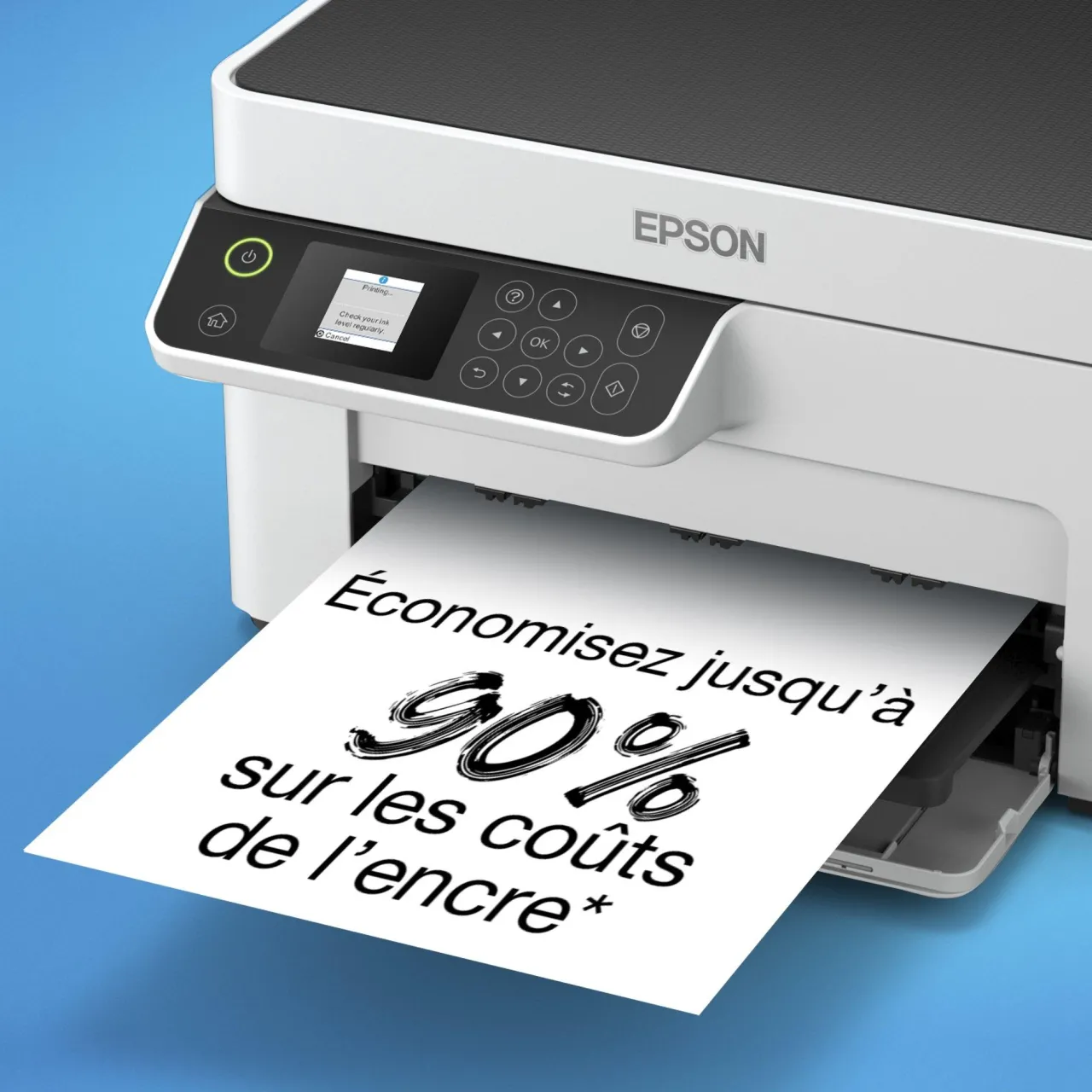 Imprimantes<Epson Imprimante multifonction monochrome A4 EcoTank ET-M2120 avec réservoir d’encre et Wi-Fi