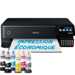 Imprimantes<Epson Imprimante photo A3+ EcoTank ET-8550 avec réservoirs d’encre et Wi-Fi